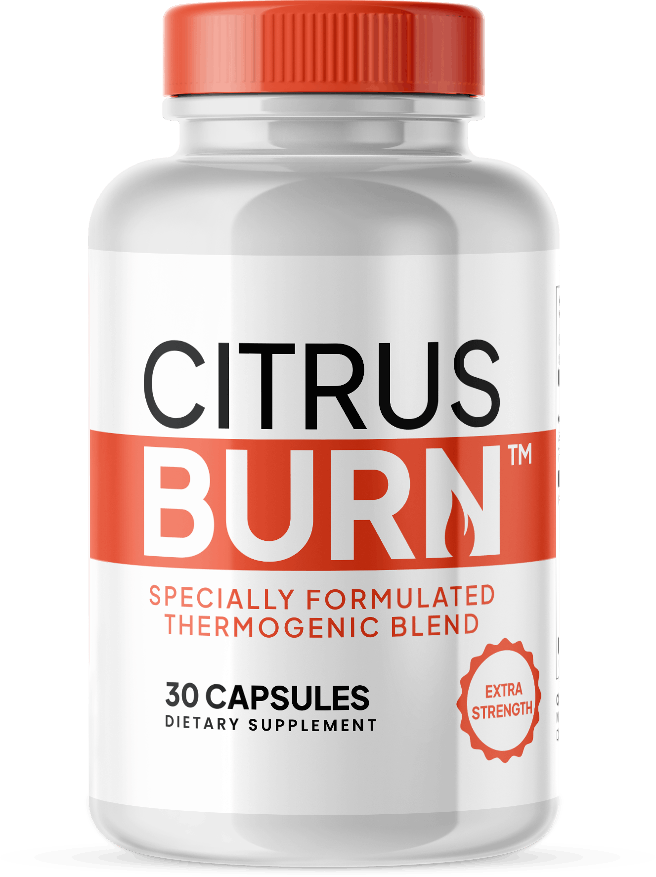 CitrusBurn dietary supplement bottle packaging